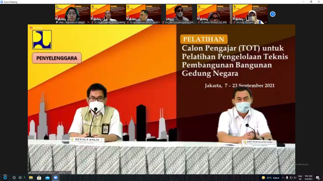 BPSDM Berupaya Mencetak Instruktur Guna Keberhasilan Pembangunan Bangunan Gedung Negara