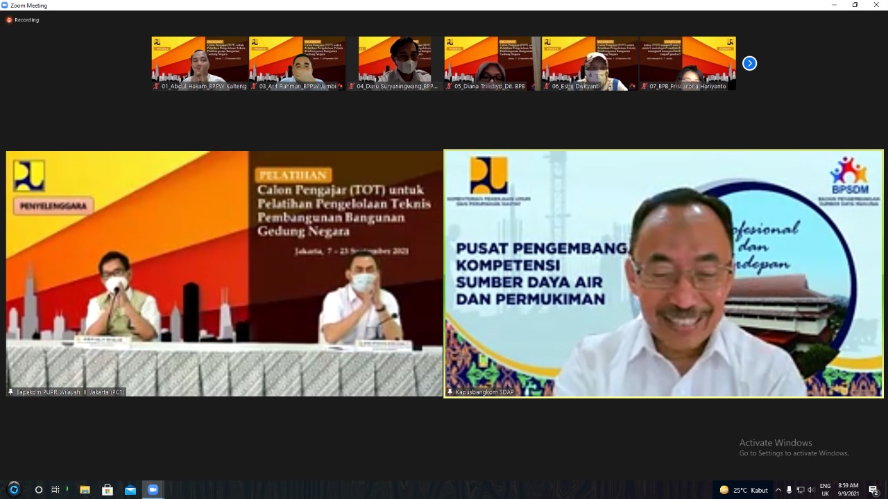 BPSDM Berupaya Mencetak Instruktur Guna Keberhasilan Pembangunan Bangunan Gedung Negara