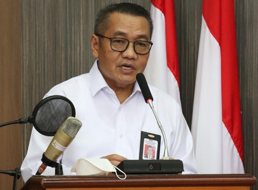 Kepala BPSDM memberikan sambutan di Kegiatan kelas corevalue berakhlak