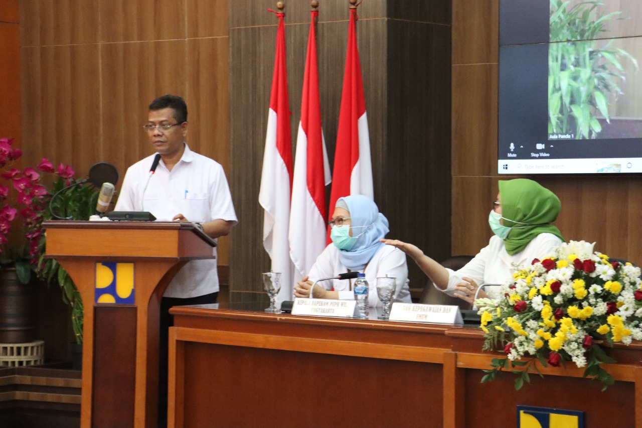 Sekertaris BPSDM memberikan arahan di Kegiatan kelas corevalue berakhlak