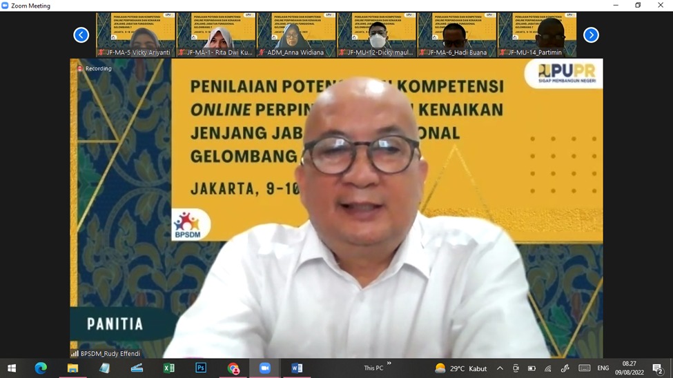 Sambutan Pembuka Kepala Pusat Pengembangan Talenta Rudy Ridwan Effendi