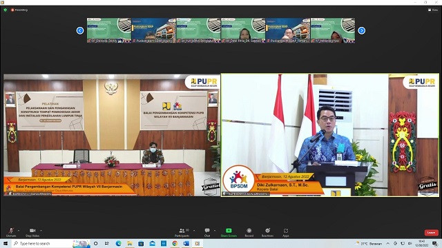 Penutupan Pelatihan Pelaksanaan dan Pengawasan Konstruksi Tempat Pemrosesan Akhir dan Instalasi Pengolahan Lumpur Tinja (TPA dan IPLT)