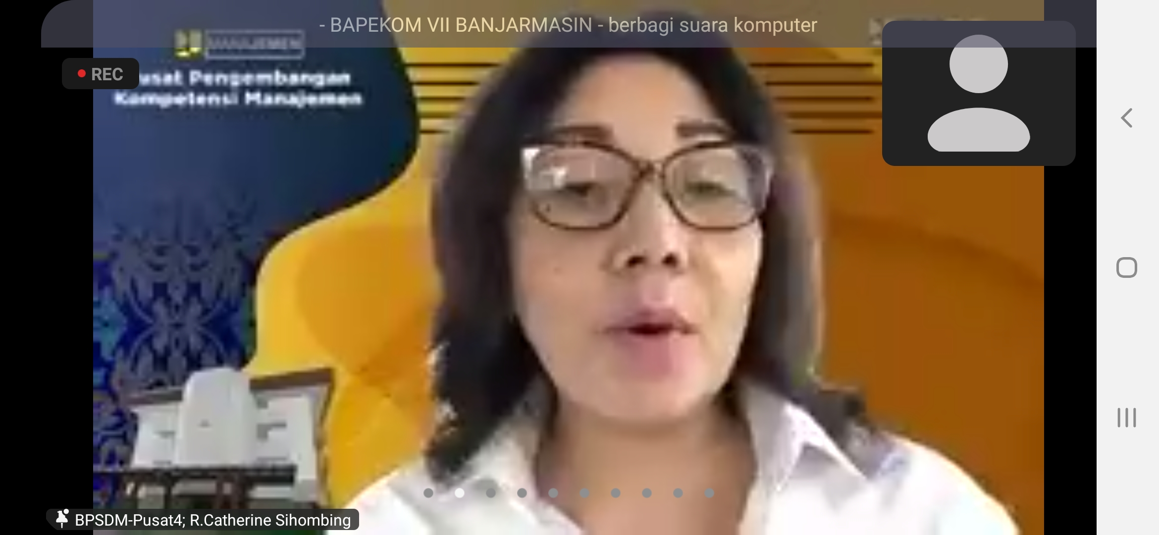 Bidang Manajemen Sistem dan Pelaksana Pengembangan Kompetensi Pusbangkom Manajemen