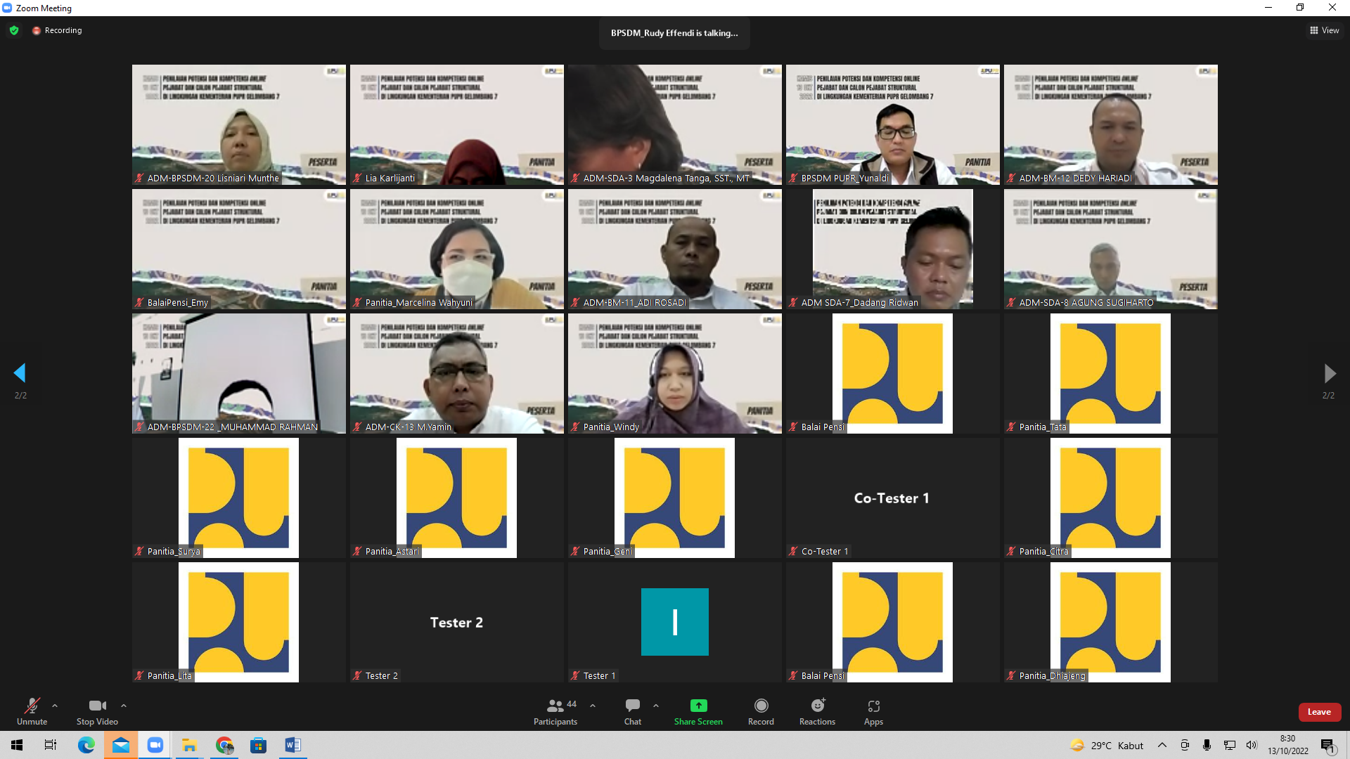 Peserta pelatihan