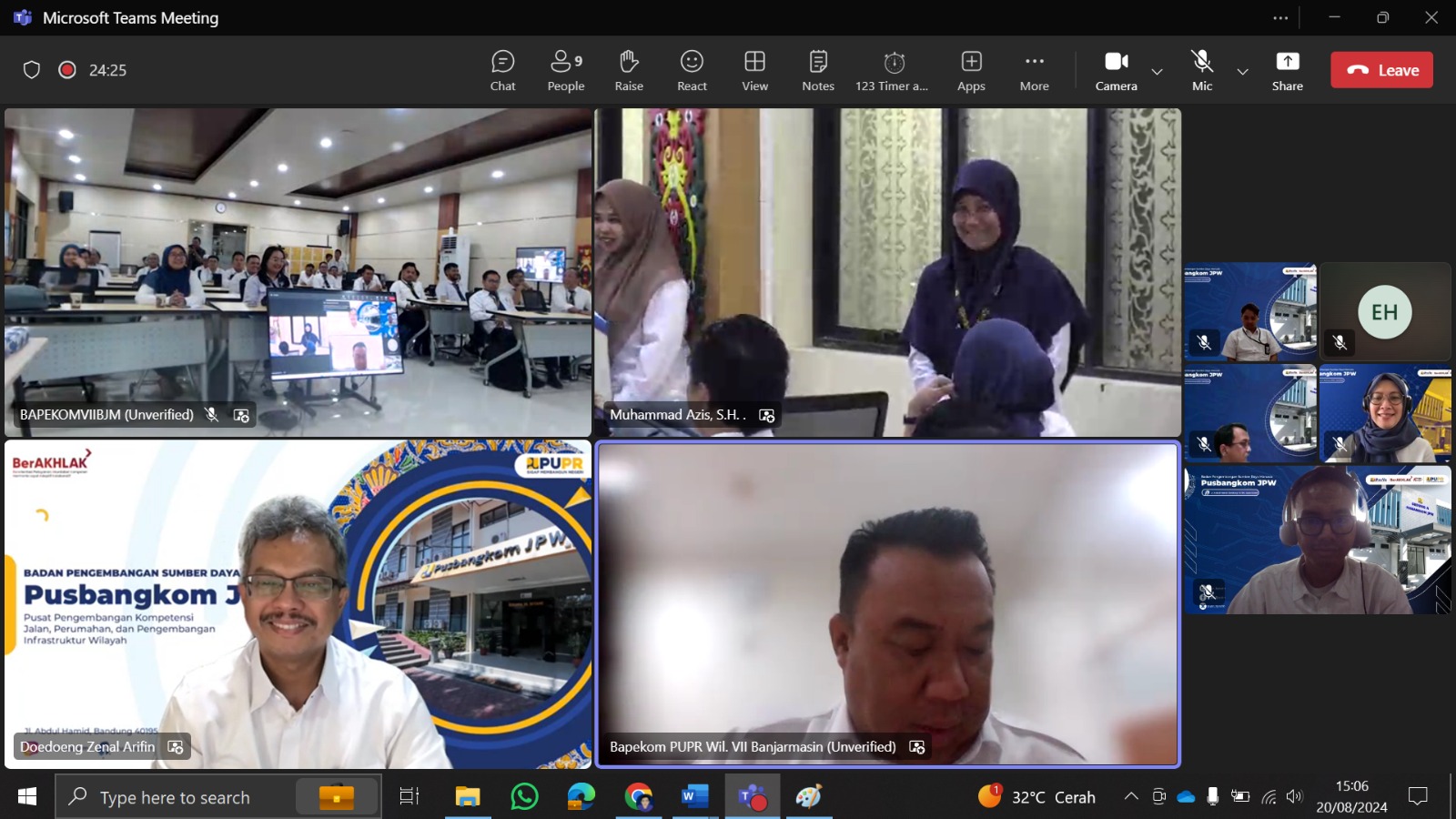 Pembukaan Pelatihan Penanganan Tanah Problematik