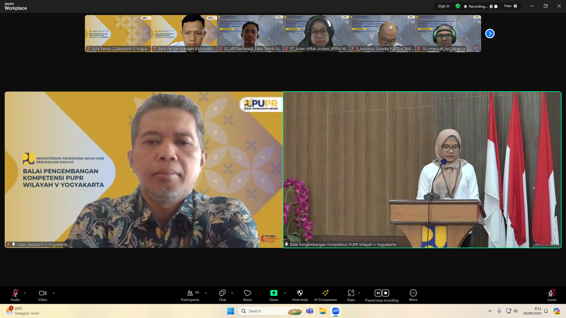 Pelatihan Penyelenggaraan Proyek Infrastruktur Metodologi BIM