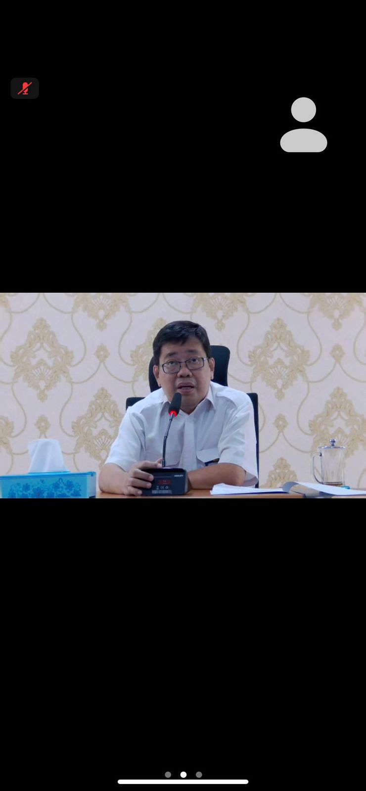 Moeh Adam Kepala Pusat Pusbangkom Manajemen saat menutup pelatihan
