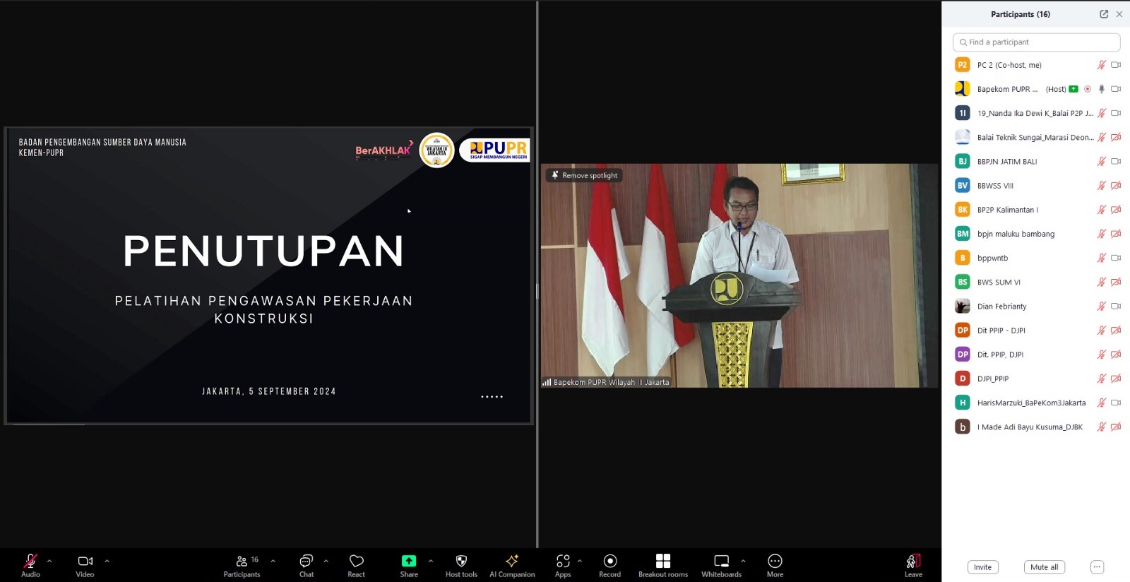 Pelatihan Pengawasan Pekerjaan Konstruksi