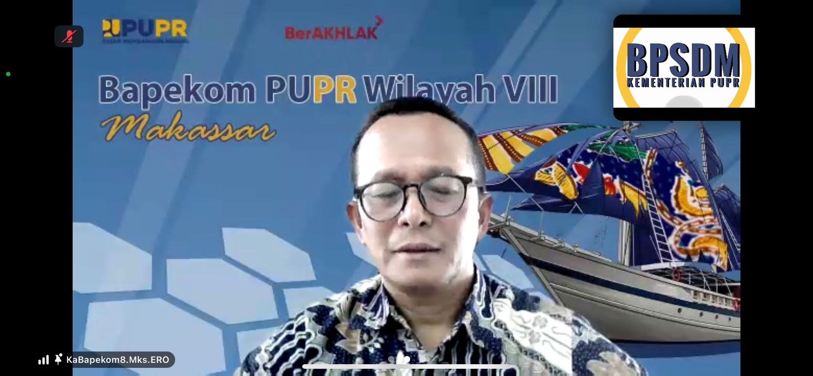 Kepala Bapekom PUPR Wilayah VIII Makassar Ero