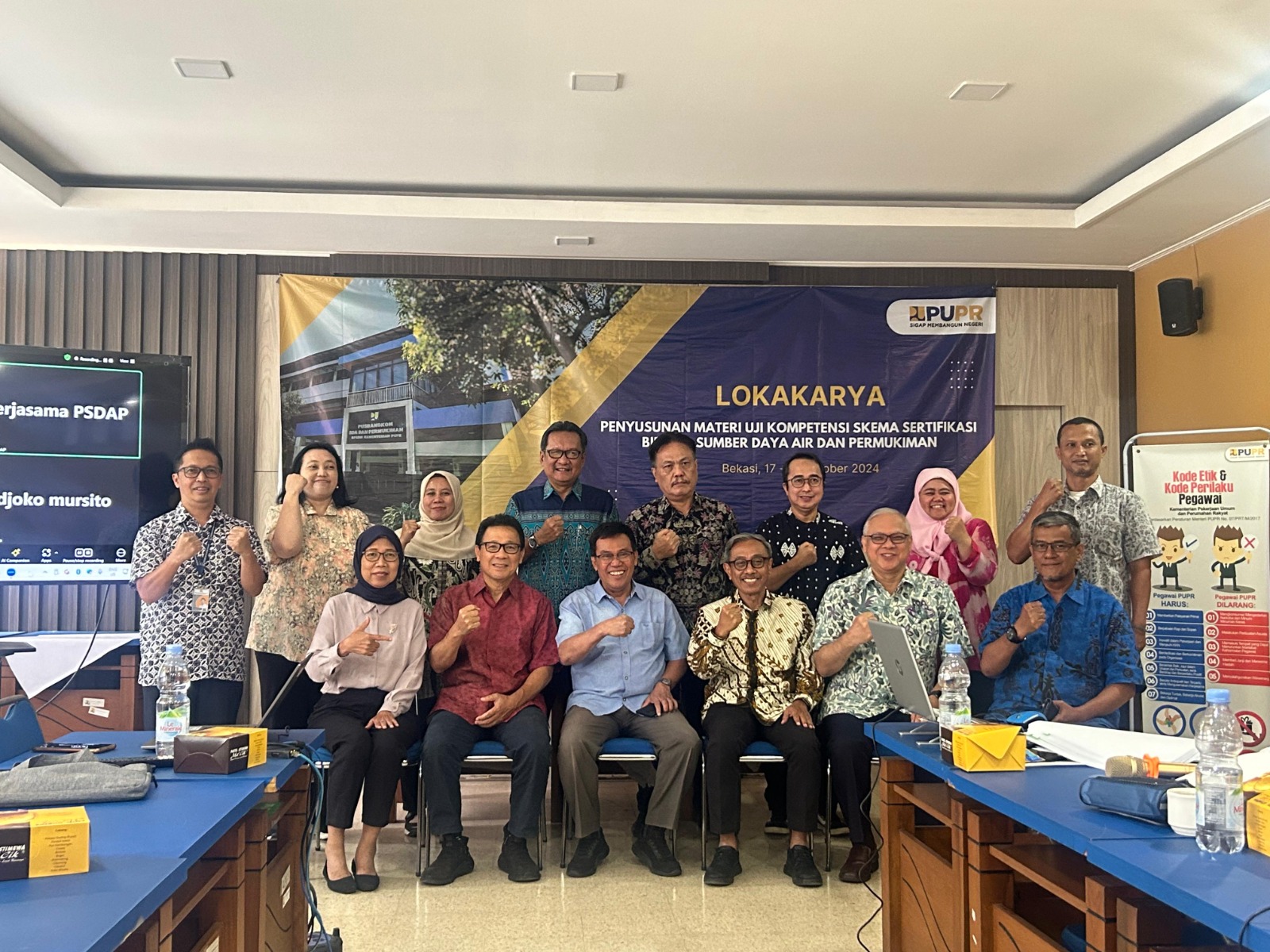 Kegiatan Lokakarya Penyusunan Materi Uji Kompetensi Skema Sertifikasi Bidang SDA dan Permukiman