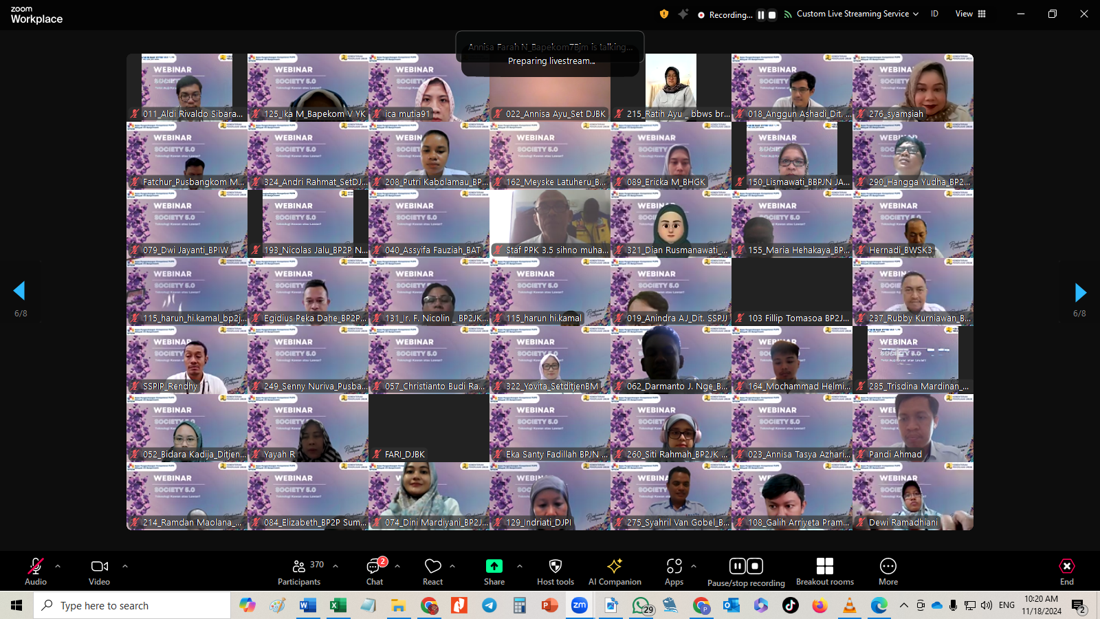 Webinar Society 5.0 (Teknologi Kawan atau Lawan)