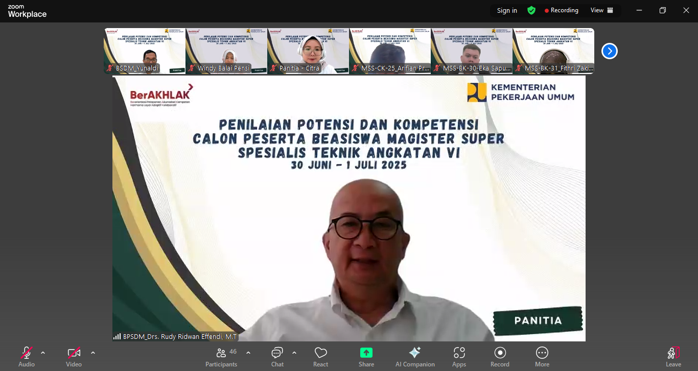 Sambutan Kepala Pusat Pengembangan Talenta