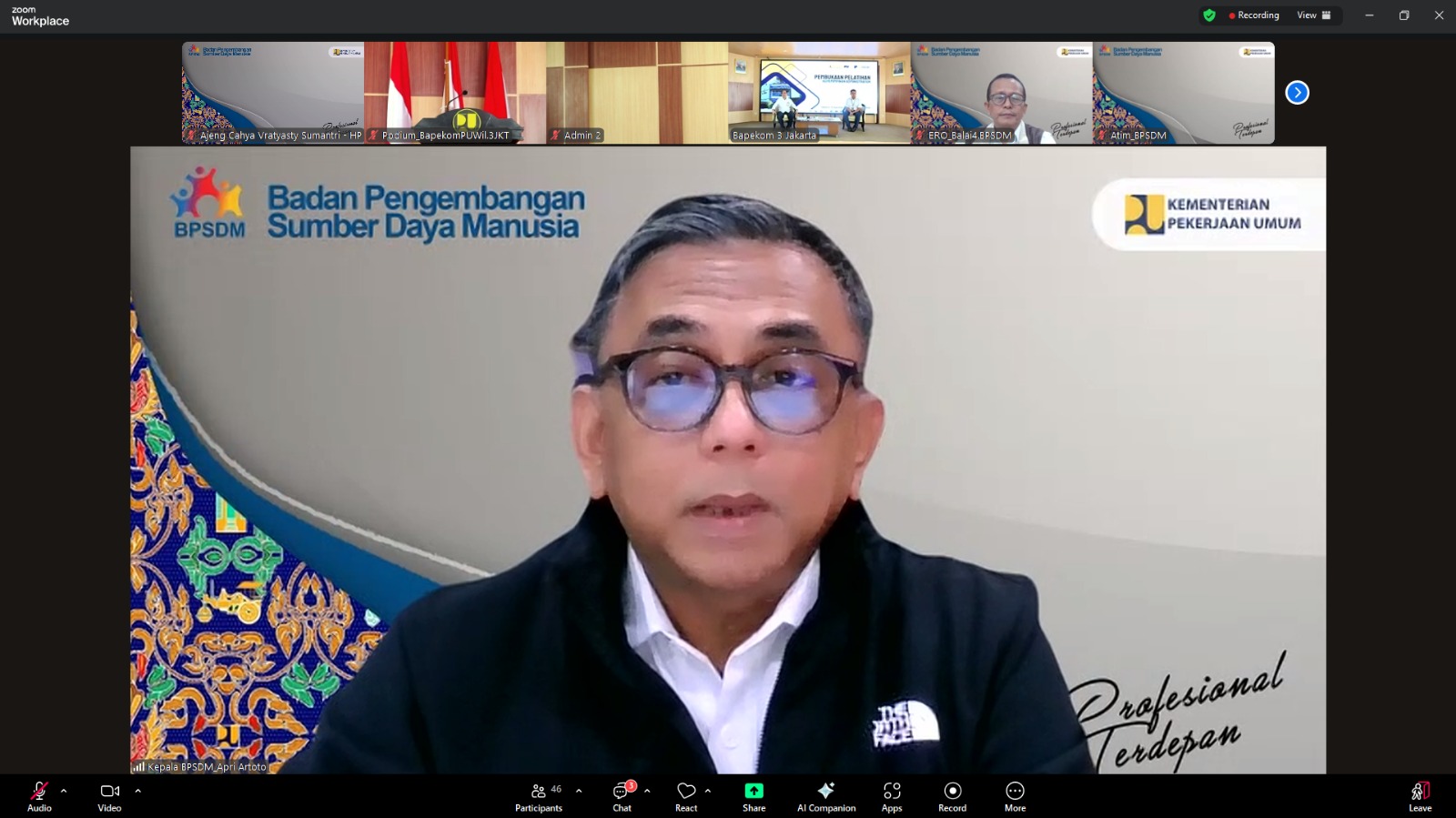  Sambutan Pelatihan Kepemimpinan Administrator (PKA) 