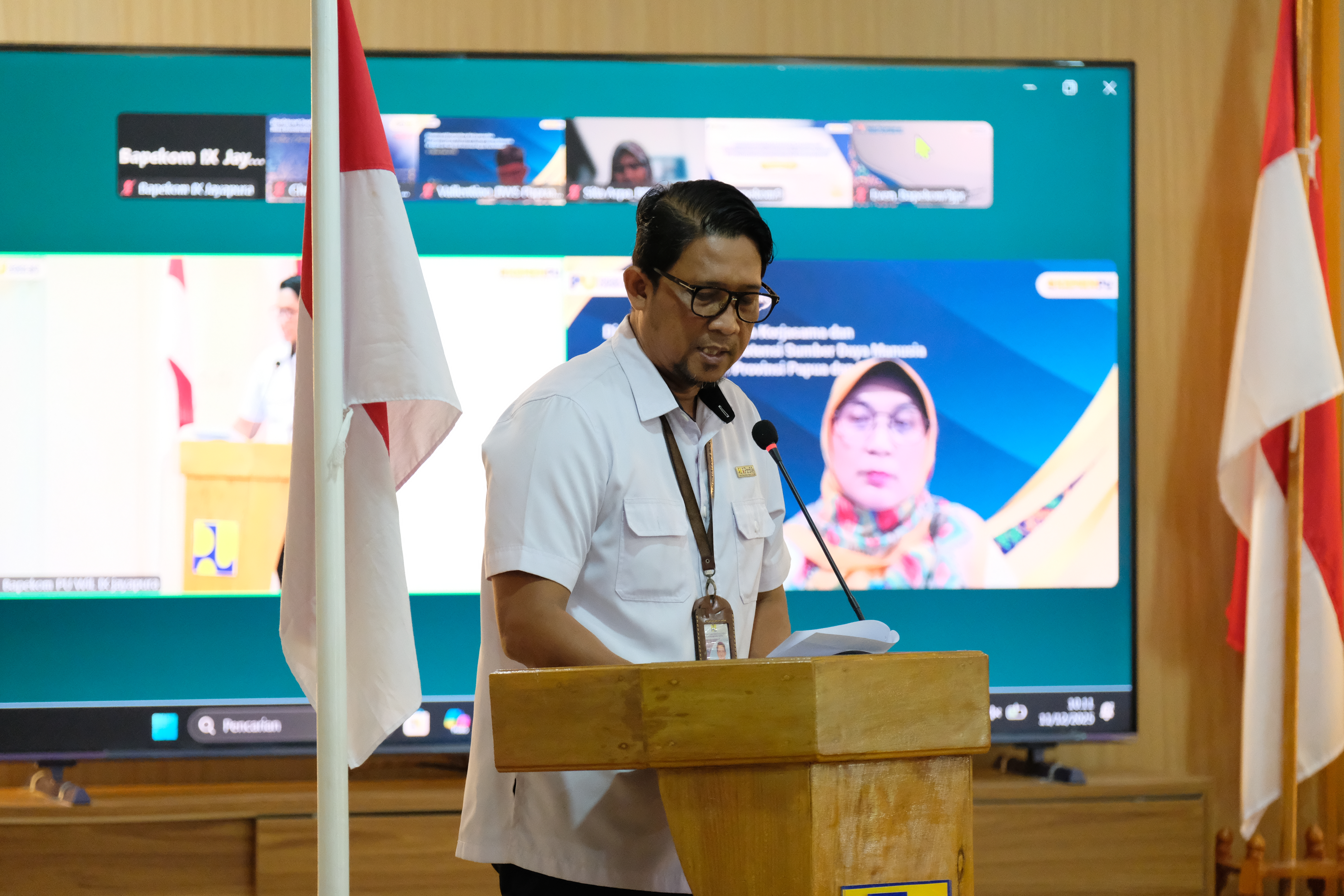 Laporan Kepala Bapekom PU IX Jayapura