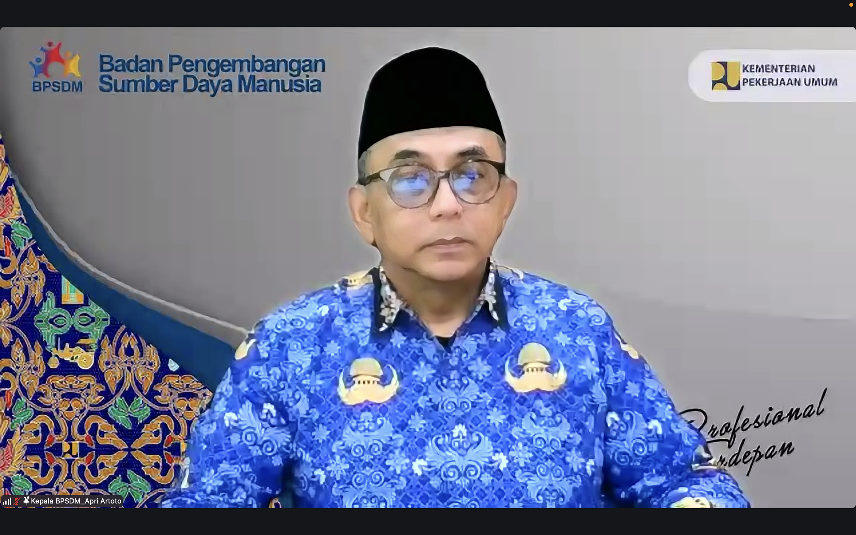 Sambutan Kepala Badan Pengembangan Sumber Daya Manusia